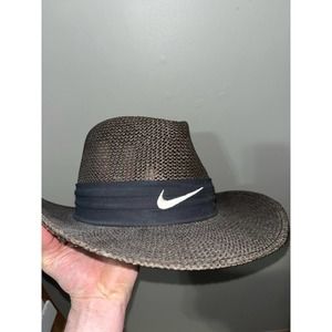 Vintage Nike Golf 90’s Straw Hat Made in USA One Size NWT